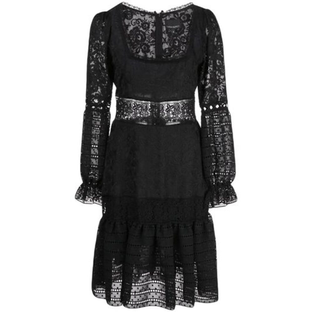 Cynthia Rowley Black Wicker Park Lace Eyelet Dress Size 8 NWT
